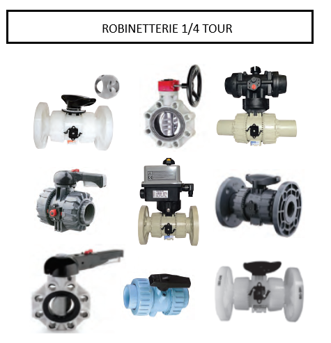 Robinetterie 1/4 tour